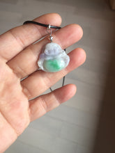 Load image into Gallery viewer, Certified 100% Natural type A sunny green happy Buddha jadeite Jade pendant PB67-5102
