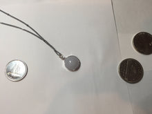 Load image into Gallery viewer, 12.3mm 100% natural type A light purple white Jadeite Jade simple is the best series pendant PB131
