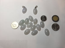 Load image into Gallery viewer, 12.3mm 100% natural type A light purple white Jadeite Jade simple is the best series pendant PB132
