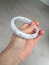 Load image into Gallery viewer, 59mm Certified Type A 100% Natural light purple yellow jadeite jade bangle BM99-4482
