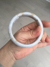 Load image into Gallery viewer, 59mm Certified Type A 100% Natural light purple yellow jadeite jade bangle BM99-4482
