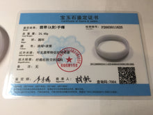 Load image into Gallery viewer, 50mm certified 100% natural Type A  white purple thin jadeite jade bangle BS167-1625
