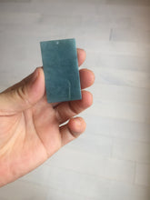 Load image into Gallery viewer, 100% Natural type A green/blue/gray Guatemala jadeite shadow carving little girl safe and sound pendant necklace/worry stone PC121
