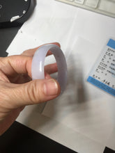 Load image into Gallery viewer, 50mm certified 100% natural Type A  white purple thin jadeite jade bangle BS167-1625
