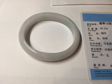 Load image into Gallery viewer, 52mm certified type A 100% Natural sunny green/white/purple oval jadeite jade bangle BK117-0281

