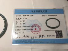Load image into Gallery viewer, 59.5mm Certified Type A 100% Natural dark green/blue/gray/black Guatemala Jadeite bangle PJ97-3444
