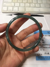 Load image into Gallery viewer, 59.5mm Certified Type A 100% Natural dark green/blue/gray/black Guatemala Jadeite bangle PJ97-3444
