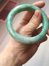 Load image into Gallery viewer, 56.2mm Certified Type A 100% Natural sunny green purple white Jadeite bangle PC168-8111
