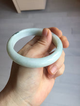 Load image into Gallery viewer, 55.5mm certified 100% natural Type A green white jadeite bangle PD154-6315
