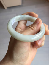 Load image into Gallery viewer, 58mm certified 100% natural Type A light green white jadeite bangle PD153-6312
