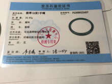 Load image into Gallery viewer, 54.1mm Certified Type A 100% Natural dark green/blue/gray with Guatemala slim round cut Jadeite bangle PJ99-2457
