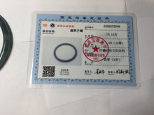 Load image into Gallery viewer, 60.5mm Certified Type A 100% Natural icy watery dark green/blue/gray with Guatemala slim round cut Jadeite bangle PH19-2346
