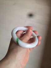 Load image into Gallery viewer, 57mm certified 100% natural sunny green/white/purple jadeite jade bangle AX92-5423

