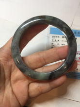 Load image into Gallery viewer, 54.5mm certified Type A 100% Natural dark green/black(青花)/red Jadeite Jade bangle PD119-6289
