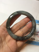 Load image into Gallery viewer, 54.5mm certified Type A 100% Natural dark green/black(青花)/red Jadeite Jade bangle PD119-6289

