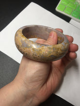 Load image into Gallery viewer, 57.8mm 100% natural red/orange/purple/pink chubby Sardonyx(战国红) bangle SY72
