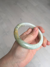 Load image into Gallery viewer, 56.1mm 100% natural certified light green yellow purple jadeite jade bangle BM92-9766
