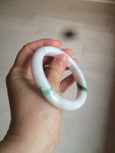 Load image into Gallery viewer, 57mm certified 100% natural sunny green/white/purple jadeite jade bangle AX92-5423
