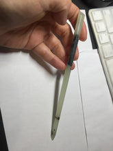 Load image into Gallery viewer, 16.5 cm 100% Natural light green yellow black Xiu Jade (Serpentine) Hairpin AW50 Add on item
