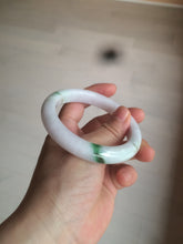 Load image into Gallery viewer, 57mm certified 100% natural sunny green/white/purple jadeite jade bangle AX92-5423
