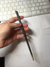 Load image into Gallery viewer, 19cm 100% Natural dark green gray black Xiu Jade (Serpentine) Hairpin AW51
