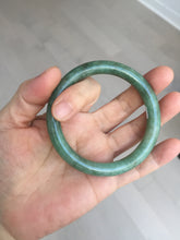 Load image into Gallery viewer, 55.5mm Certified 100% natural Type A dark green/brown round cut jadeite jade bangle BM10-5373
