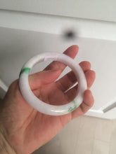 Load image into Gallery viewer, 57mm certified 100% natural sunny green/white/purple jadeite jade bangle AX92-5423
