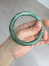 Load image into Gallery viewer, 55.5mm Certified 100% natural Type A dark green/brown round cut jadeite jade bangle BM10-5373
