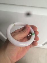 Load image into Gallery viewer, 57mm certified 100% natural sunny green/white/purple jadeite jade bangle AX92-5423
