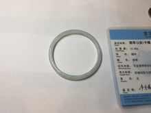 Load image into Gallery viewer, 50.5mm certified 100% natural icy watery Type A green/purple/white slim jadeite jade bangle PB138-5468
