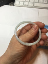 Load image into Gallery viewer, 50.5mm certified 100% natural icy watery Type A green/purple/white slim jadeite jade bangle PB138-5468
