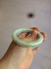 Load image into Gallery viewer, 53.5mm certified Type A 100% Natural light green/brown square Jadeite Jade bangle R104-1761
