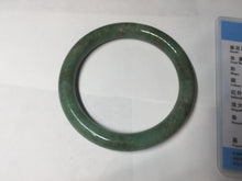 Load image into Gallery viewer, 55.5mm Certified 100% natural Type A dark green/brown round cut jadeite jade bangle BM10-5373
