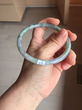 Load image into Gallery viewer, 65.2mm Certified type A 100% Natural light Green purple red (FU LU SHOU)white round cut Jadeite bangle PB307-0167

