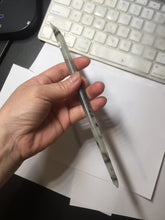 Load image into Gallery viewer, 20.5cm 100% Natural black and white ink painting(水墨画) Xiu Jade (Serpentine) Hairpin AW56
