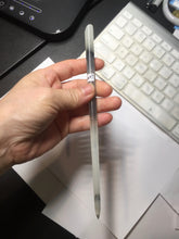 Load image into Gallery viewer, 20.5cm 100% Natural black and white ink painting(水墨画) Xiu Jade (Serpentine) Hairpin AW57

