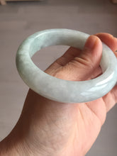 Load image into Gallery viewer, 54.9mm certified 100% natural Type A light green chubby jadeite jade bangle BK76-3784
