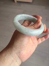 Load image into Gallery viewer, 54.9mm certified 100% natural Type A light green chubby jadeite jade bangle BK76-3784
