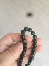 Load image into Gallery viewer, AllaboutjadeCanada.com only. 6.5-7.5mm 100% natural black/blue/green/brown(Wuji, Mocui) jadeite jade beads bracelet AK8 (Add on item, not sale individually. ) .
