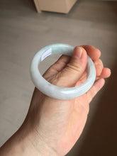 Load image into Gallery viewer, 50mm Type A 100% Natural light green/purple oval Jadeite Jade bangle BM70
