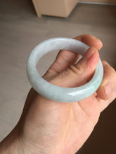Load image into Gallery viewer, 50mm Type A 100% Natural light green/purple oval Jadeite Jade bangle BM70
