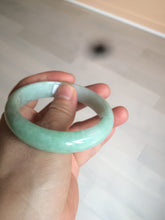 Load image into Gallery viewer, 55.7mm 100% natural Type A sunny green/brown/white jadeite jade bangle AX46-2830

