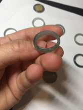 Load image into Gallery viewer, 17.7mm 7 1/2 100% natural type A icy watery green/blue icy watery Guatemala jadeite jade band ring group BP77
