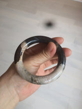 Load image into Gallery viewer, 53.4mm 100% natural chubby pink/black/brown rose stone (Rhodonite) round cut bangle XY69
