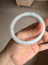 Load image into Gallery viewer, 50mm Type A 100% Natural light green/purple oval Jadeite Jade bangle BM70
