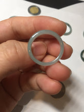 Load image into Gallery viewer, 17.7mm 7 1/2 100% natural type A icy watery green/blue icy watery Guatemala jadeite jade band ring group BP77

