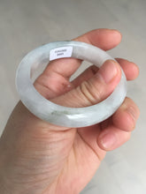 Load image into Gallery viewer, 46mm Certified Type A 100% Natural icy watery light green white clear Jadeite Jade bangle BS88-6685
