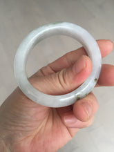 Load image into Gallery viewer, 46mm Certified Type A 100% Natural icy watery light green white clear Jadeite Jade bangle BS88-6685
