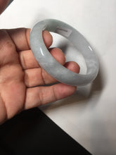 Load image into Gallery viewer, 50mm Type A 100% Natural light green/purple oval Jadeite Jade bangle BM70
