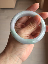 Load image into Gallery viewer, 52.7mm certified 100% natural Type A light green/purple jadeite jade bangle PE10-0323
